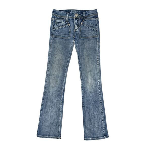 Vintage Parasuco Women’s 25 Bootcut Flare Jeans Low Rise 2000s Y2K Denim - Picture 1 of 7